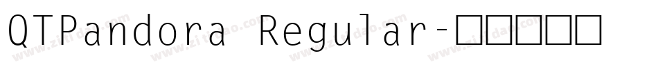 QTPandora Regular字体转换